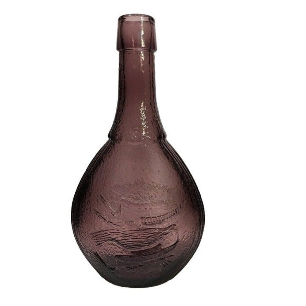 Amethyst Vintage Bottle Dove, Union, Shield Bottle, Wheaton